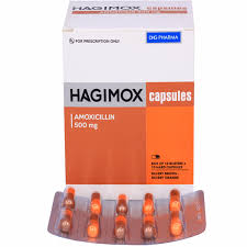 Hagimox 500mg (10 vỉ x 10 viên/hộp)