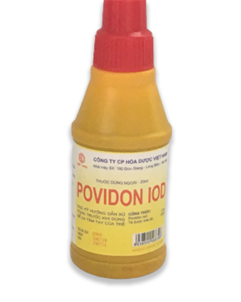 Povidon 20ml (10 lọ 1 cọc) hoá dược