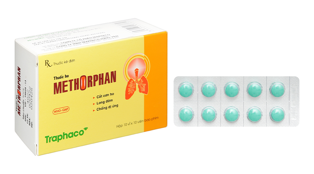 Methorphan hộp 10 vỉ