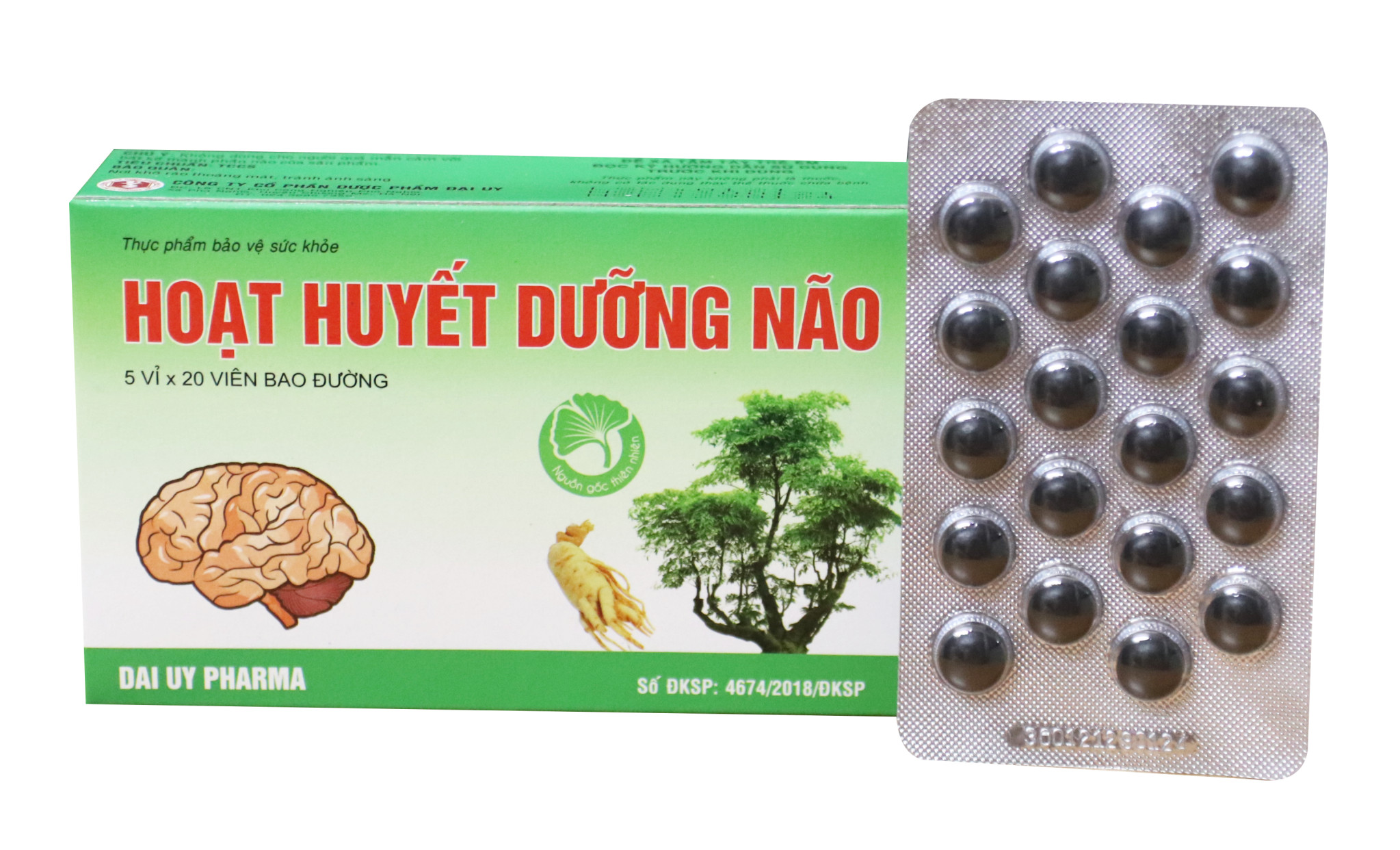 Hoạt huyết dưỡng não viên bao đường Đại Uy