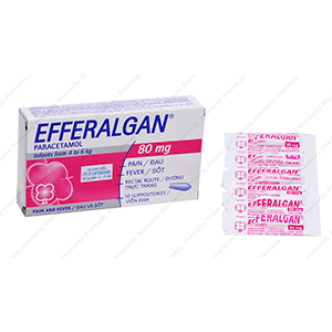 Efferalgan 80mg đặt