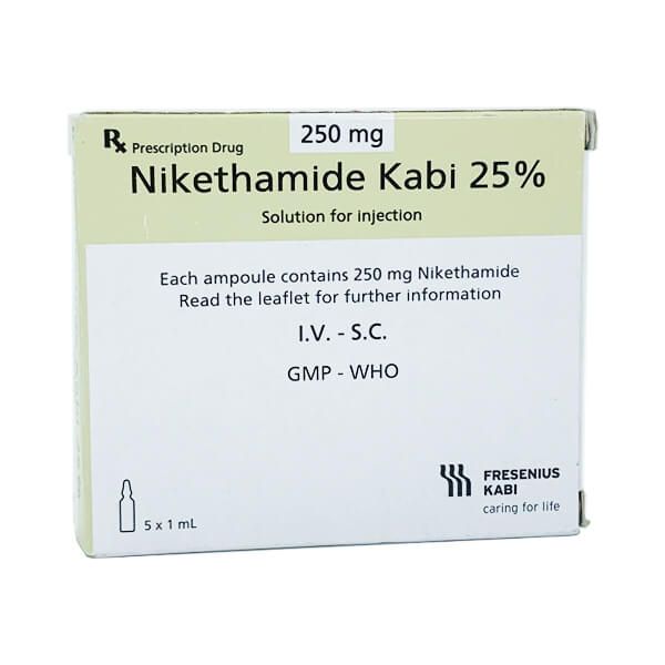 Nikethamide Kabi 25 hộp 5 ống x 1ml