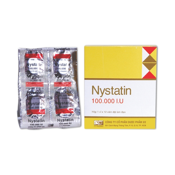 đặt âm đạo Nystatin 100.000IU