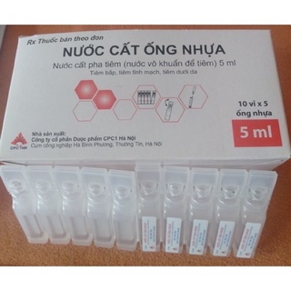 Nước cất ống nhựa 5ml