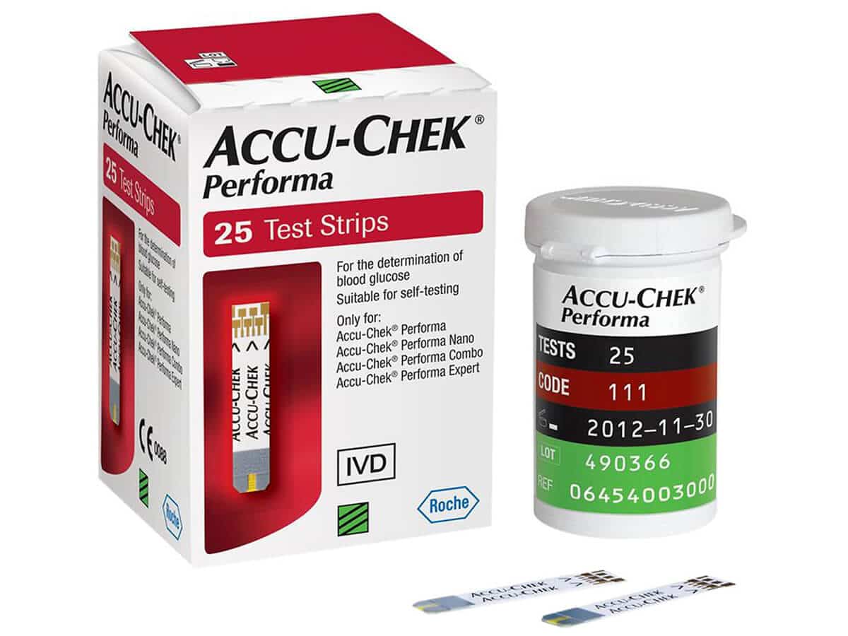 Que thử tiểu đường Accu-Check hộp 25 que