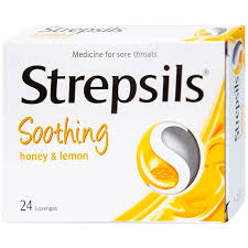 Strepsils chanh ( 2 vỉ x 12 viên)