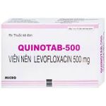 Quinotab-500  (1 vỉ x 10 viên) levo ấn