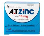 A.T Zinc 10mg (10 vỉ x 10 viên/hộp)