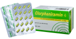 Clorpheniramin 4mg Hậu Giang